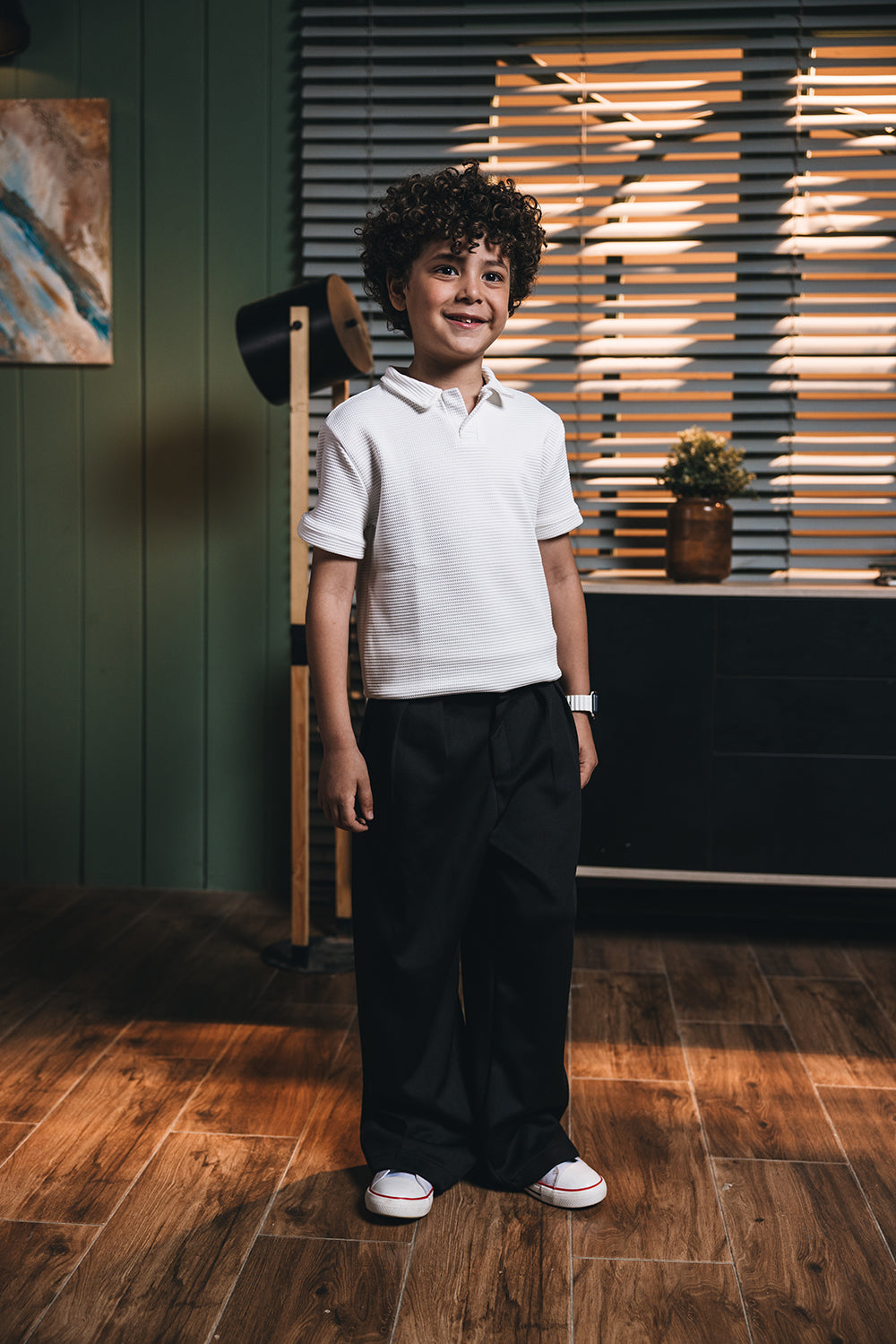 Polo White Kids