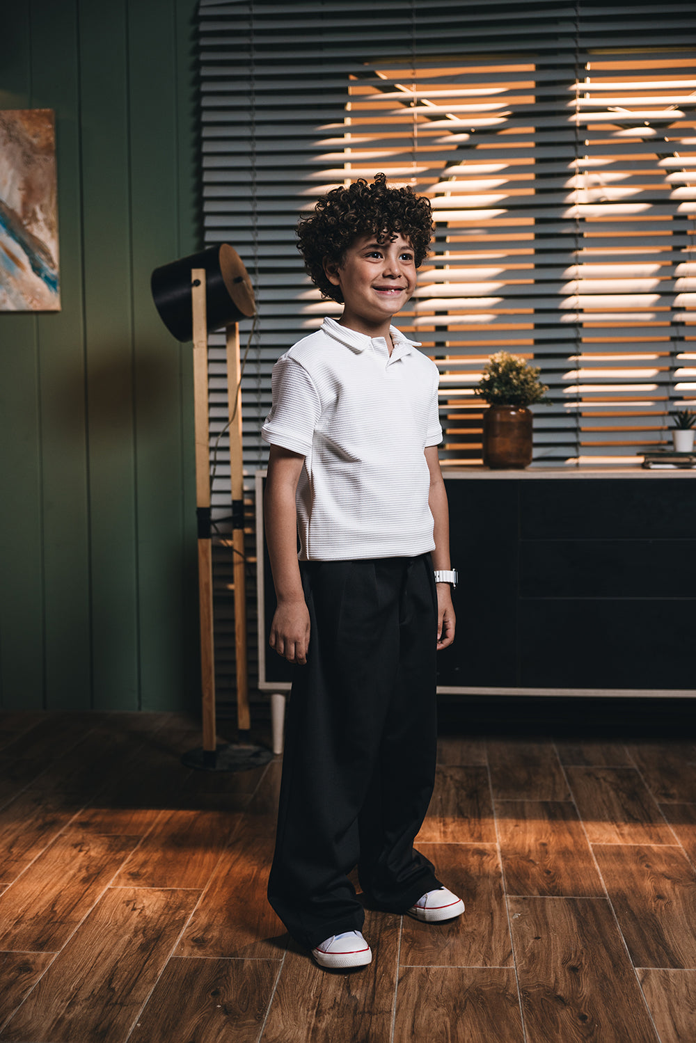 Polo White Kids