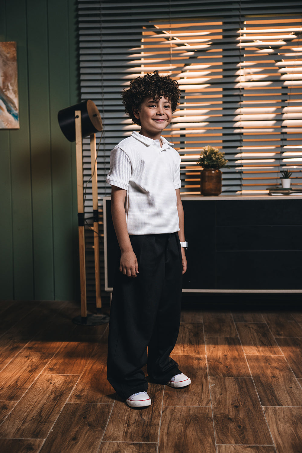 Polo White Kids