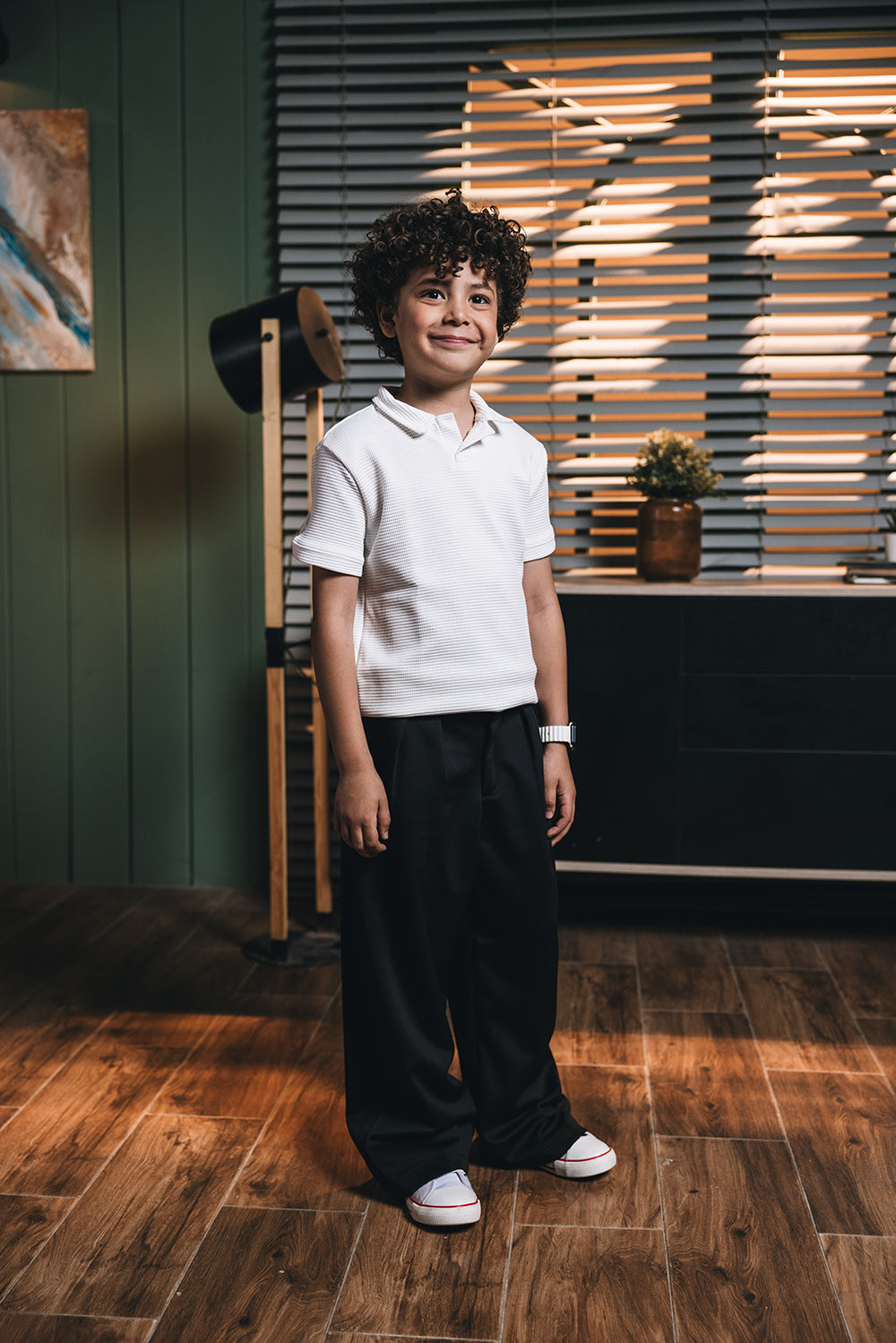 Polo White Kids