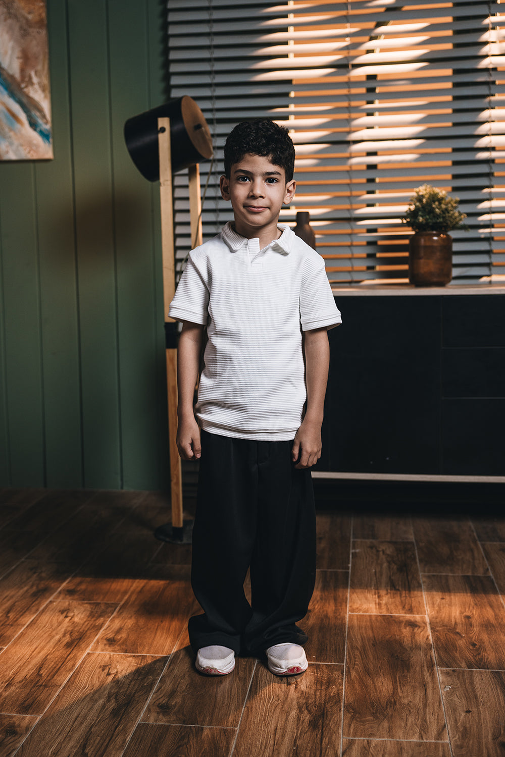 Polo White Kids