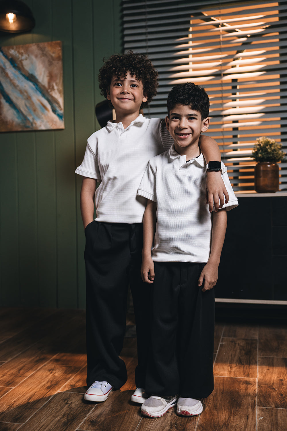 Polo White Kids