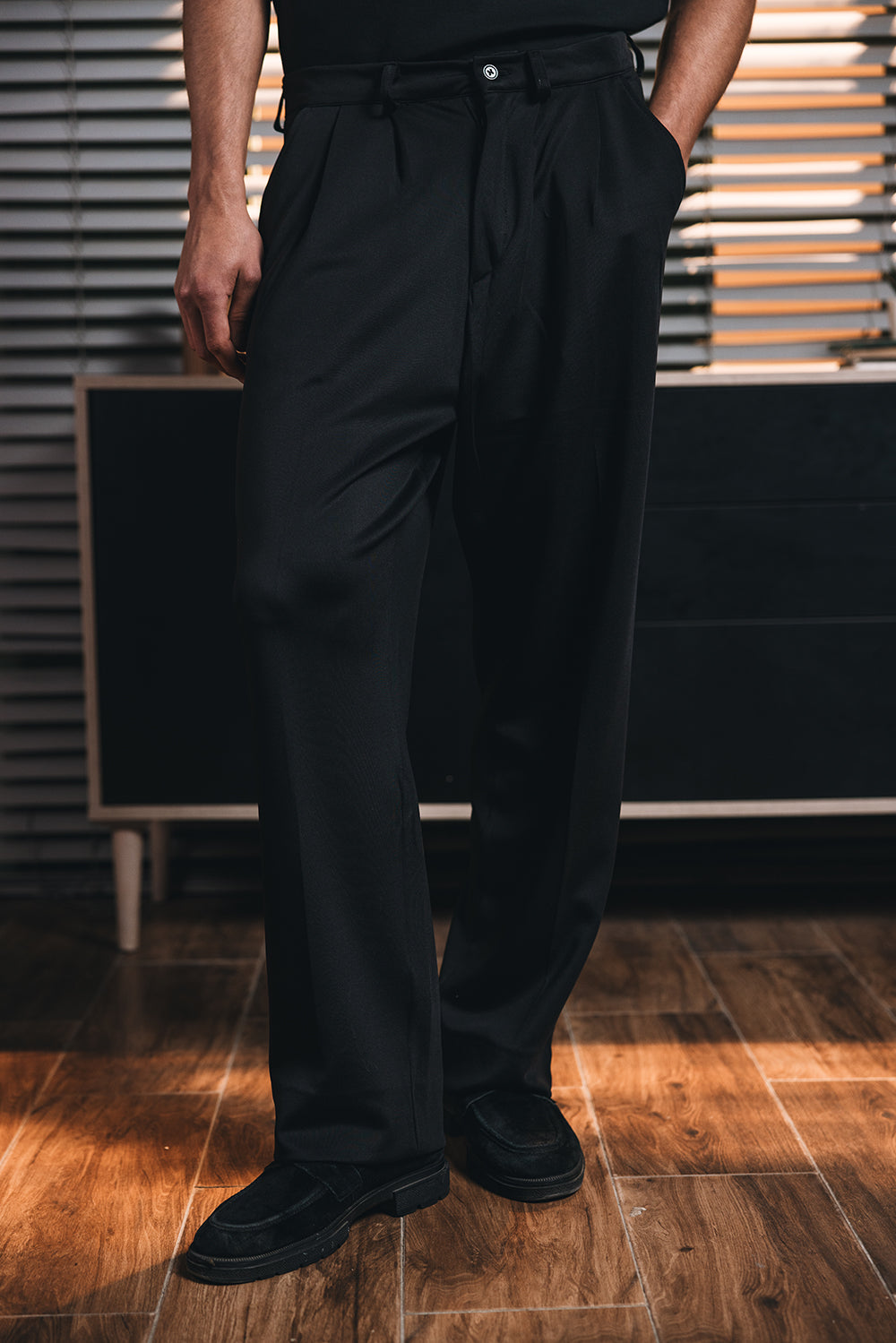 Men Pants Black