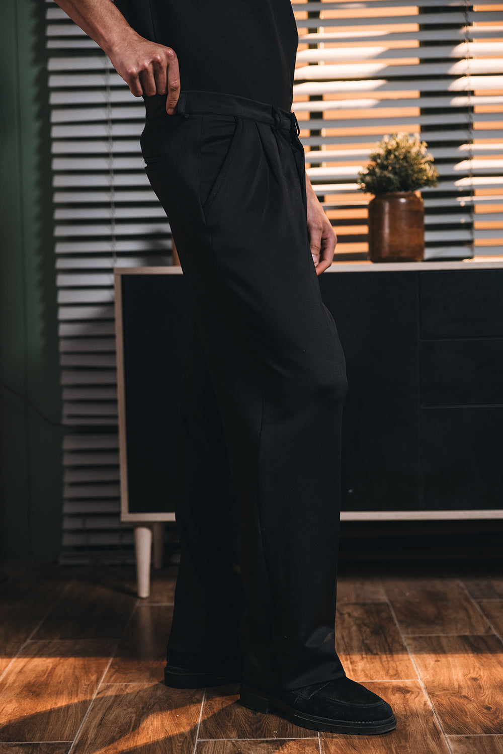 Men Pants Black