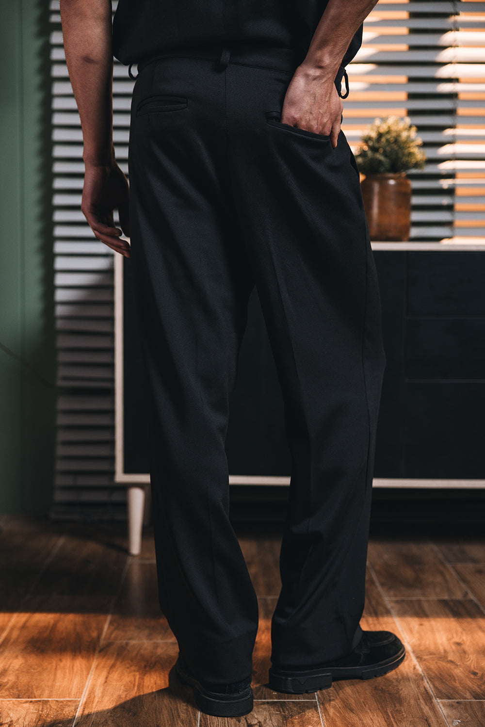 Men Pants Black