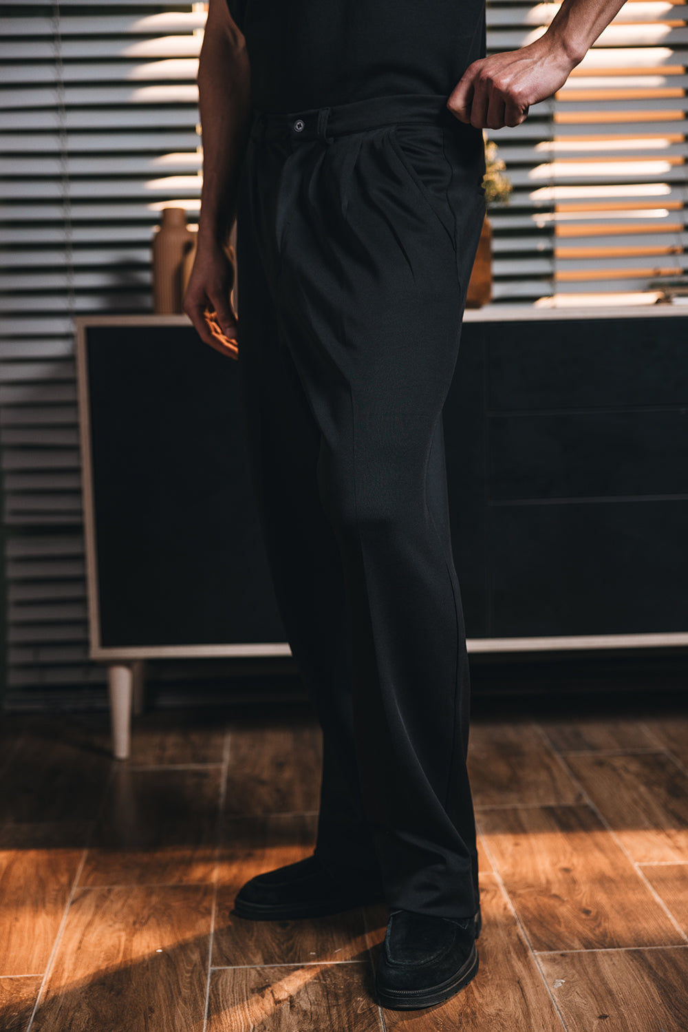 Men Pants Black